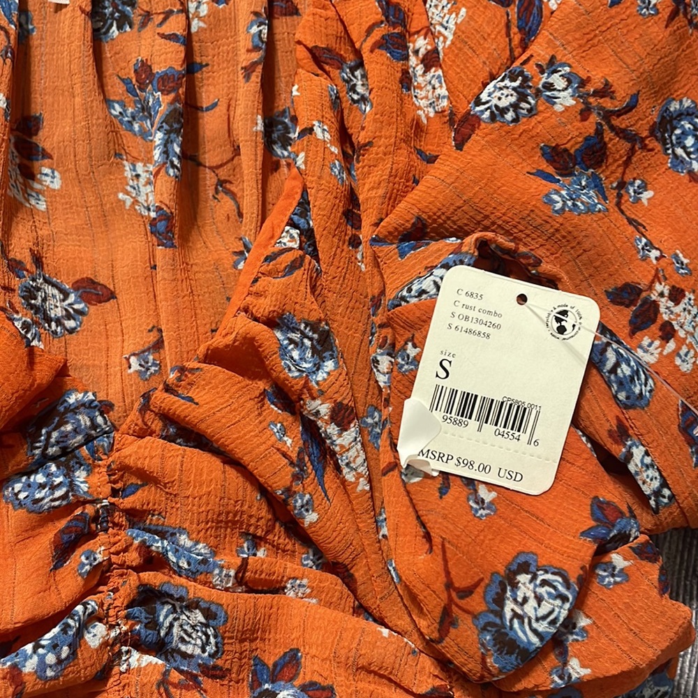 NWT Free People New Final Rose Blouse - Picture 9 of 9